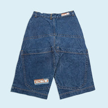 Lade das Bild in den Galerie-Viewer, Homeboy Shorts "East Coast Utilities" extrem Baggy 00er, blau, 34
