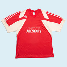 Lade das Bild in den Galerie-Viewer, Adidas Trikot "Vintage Allstars" 80er Made in Slovenia, rot, L/XL