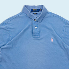Lade das Bild in den Galerie-Viewer, Polo Ralph Lauren Poloshirt "slim fit", blau, S/M schmal