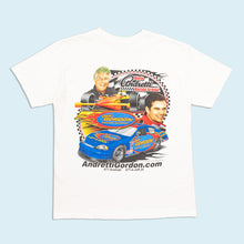 Lade das Bild in den Galerie-Viewer, Anvil T-Shirt "Jeff Gordon & Mario Endretti Racing School" 00er, weiß, L/XL