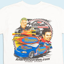Lade das Bild in den Galerie-Viewer, Anvil T-Shirt "Jeff Gordon & Mario Endretti Racing School" 00er, weiß, L/XL