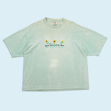 Lade das Bild in den Galerie-Viewer, Oneita Color Wear T-Shirt "Wisconsin cropped" 90er Made in the USA single stitch, grün/grau, L breit