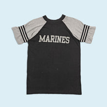 Lade das Bild in den Galerie-Viewer, Velva Sheen T-Shirt "Marines" 70er/80er, schwarz, S/M