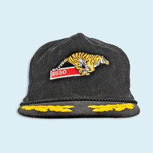 Lade das Bild in den Galerie-Viewer, King Cap Mütze "Esso Cord" 70er/80er, schwarz, S/M