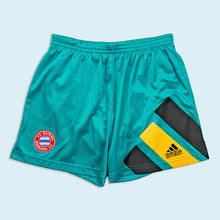 Lade das Bild in den Galerie-Viewer, Adidas Equipment Shorts "FC Bayern München" 1993/94 Made in Tunisia, blau/grün, S