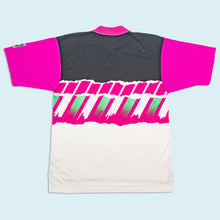 Lade das Bild in den Galerie-Viewer, Nike Challenge Court Poloshirt "Andre Agassi" 90er Made in Italy, weiß/schwarz/lila, M/L