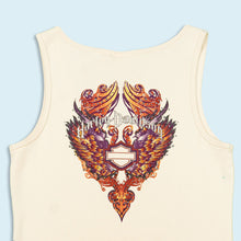 Lade das Bild in den Galerie-Viewer, Harley Davidson Tank Top "Strasssteine" 00er Made in Mexico, beige, M/L Damen