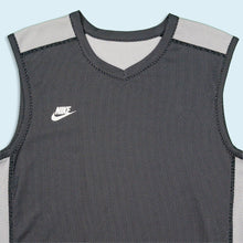 Lade das Bild in den Galerie-Viewer, Nike Wendetrikot "Dri Fit" 00er, weiß/grau/schwarz, L/XL