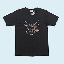 Lade das Bild in den Galerie-Viewer, Anvil T-Shirt "Harley Davidson embroidered" 90er Made in the USA single stitch, schwarz, M