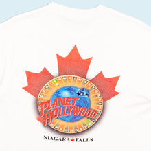Lade das Bild in den Galerie-Viewer, Naturals by Solidwear T-Shirt "Planet Hollywood Niagara Falls" 90er Made in Canada, weiß, M/L