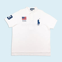 Lade das Bild in den Galerie-Viewer, Polo Ralph Lauren Poloshirt "Custom fit USA", weiß, XXL