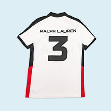 Lade das Bild in den Galerie-Viewer, Polo Ralph Lauren Poloshirt "custom fit USA", weiß, M/L Damen