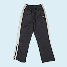 Lade das Bild in den Galerie-Viewer, Adidas Trainingshose "wide leg" 2001 Made in the Phillipines, schwarz/weiß, S/M