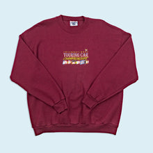 Lade das Bild in den Galerie-Viewer, Lee Cotton Blend Sweatshirt "Touring Car" 1996 Made in the USA, rot, XL
