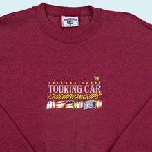 Lade das Bild in den Galerie-Viewer, Lee Cotton Blend Sweatshirt "Touring Car" 1996 Made in the USA, rot, XL