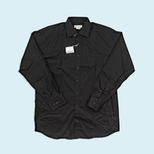 Lade das Bild in den Galerie-Viewer, Christian Dior Hemd "deadstock" Made in France, schwarz, L/XL