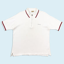 Lade das Bild in den Galerie-Viewer, Joop Jeans Poloshirt "Quarter Zip" 90er, weiß, L breit