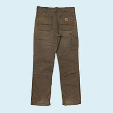 Lade das Bild in den Galerie-Viewer, Carhartt Hose "Carpenter Canvas relaxed fit", grün, 34/32