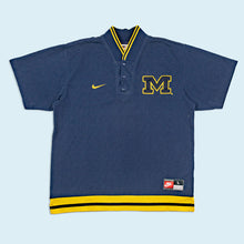 Lade das Bild in den Galerie-Viewer, Nike Team Trikot "Michigan Wolverines" heavy weight 90er, blau, XL