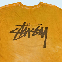 Lade das Bild in den Galerie-Viewer, Stüssy Longsleeve "Logo" Made in Mexico, braun/batik, XL/XXL schmal