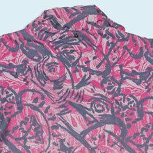 Lade das Bild in den Galerie-Viewer, Cerrosolo Quarter Zip Jacke/ Weste dünn "crazy Pattern" 90er, lila/grau, XL