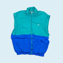 Lade das Bild in den Galerie-Viewer, Belfe Trainingsjacke/Weste 90er Made in Italy, blau, L