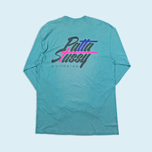 Lade das Bild in den Galerie-Viewer, Stüssy x Patta Longsleeve "Worldwide" Made in Mexico, blau, XXL schmal