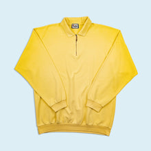 Lade das Bild in den Galerie-Viewer, Wind Sportswear Quarter Zip 90er Made in Portugal, gelb, M/L