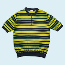 Lade das Bild in den Galerie-Viewer, Harrods Knightsbridge Poloshirt "gestrickt" 80er/90er, grün, XL/XXL