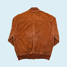 Lade das Bild in den Galerie-Viewer, New Fast Bomberjacke "echtes Leder" 90er, braun, M/L