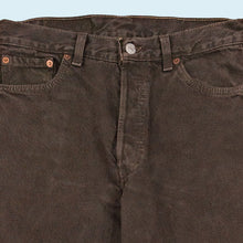 Lade das Bild in den Galerie-Viewer, Levis Hose "501" 1995 Made in the USA, braun, 30/30