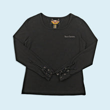 Lade das Bild in den Galerie-Viewer, Harley Davidson Longsleeve "embroidered" 90er/00er Made in the USA, schwarz, M Damen