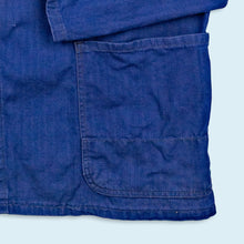 Lade das Bild in den Galerie-Viewer, Arbeitsjacke "herringbone" 70er/80er, blau, L