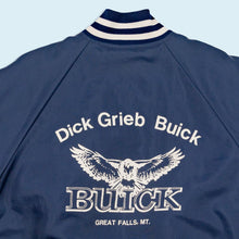 Lade das Bild in den Galerie-Viewer, Eagle Athletic Satin Bomberjacke "Buick Great Falls" 80er Made in the USA, blau, M