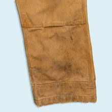 Lade das Bild in den Galerie-Viewer, Carhartt Latzhose "double knee carpenter" Made in Nicaragua, braun, 38/30