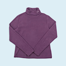 Lade das Bild in den Galerie-Viewer, Kappa Rollkragen Fleece Sweatshirt dünn, lila, M/L Damen