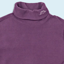 Lade das Bild in den Galerie-Viewer, Kappa Rollkragen Fleece Sweatshirt dünn, lila, M/L Damen