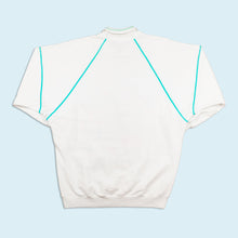 Lade das Bild in den Galerie-Viewer, Ellesse Sweatshirt "Tennis" 80er/90er Made in Portugal, weiß, M/L Damen kurze Ärmel