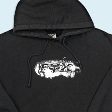 Lade das Bild in den Galerie-Viewer, Fox Hoodie "Logo" 00er, schwarz, XL breit