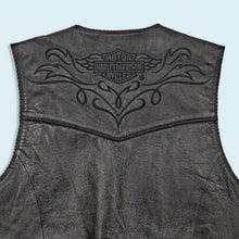 Lade das Bild in den Galerie-Viewer, Harley Davidson Weste - echtes Leder - 00er, schwarz, M/L Damen