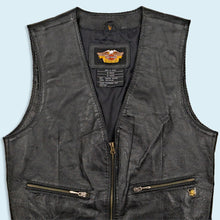 Lade das Bild in den Galerie-Viewer, Harley Davidson Weste - echtes Leder - 00er, schwarz, M/L Damen