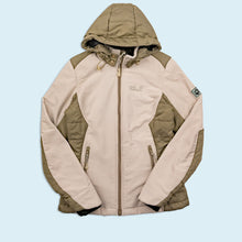 Lade das Bild in den Galerie-Viewer, Jack Wolfskin Softshell Jacke fleece lined, grau/beige, XS/S Damen
