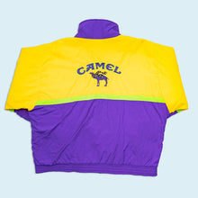 Lade das Bild in den Galerie-Viewer, Chase Authentics Jacke - Camel Smokin Joes Racing - 90er Made in the USA, gelb/lila, XL/XXL