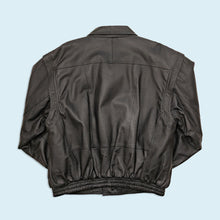 Lade das Bild in den Galerie-Viewer, Lederjacke/ -weste - echtes Leder - 90er, schwarz, L/XL breit