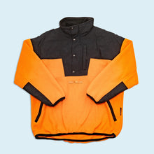 Lade das Bild in den Galerie-Viewer, Great Escapes Quarter Zip Fleece - Polartec - 90er/00er, orange, L