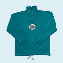 Lade das Bild in den Galerie-Viewer, Quarter Zip - Patch - 90er, blau, L