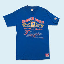 Lade das Bild in den Galerie-Viewer, Nutmeg T-Shirt LA Dodgers 1991 Made in the USA Single Stitch, blau, XXL sehr schmal
