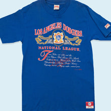 Lade das Bild in den Galerie-Viewer, Nutmeg T-Shirt LA Dodgers 1991 Made in the USA Single Stitch, blau, XXL sehr schmal