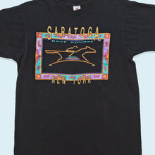 Lade das Bild in den Galerie-Viewer, Fruit of the Loom T-Shirt &quot;Saratoga&quot; New York Made in the USA Single Stitch 90er, schwarz, L
