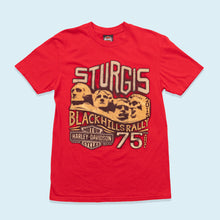 Lade das Bild in den Galerie-Viewer, Harley Davidson T-Shirt Sturgis Blackhills Rally 2015, rot, M schmal